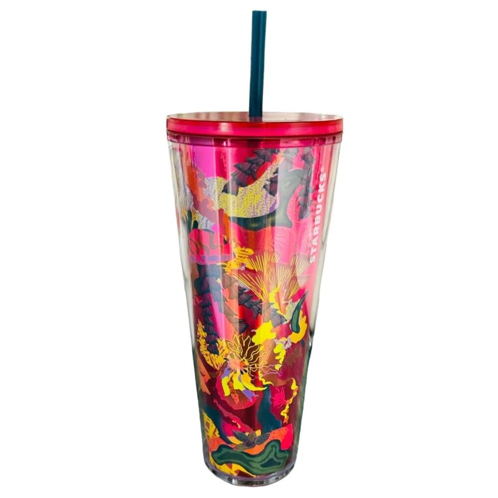 NWT Starbucks Cup 2023 Fall  Buenas Vibras Venti Good Vibes Acrylic 24 OZ